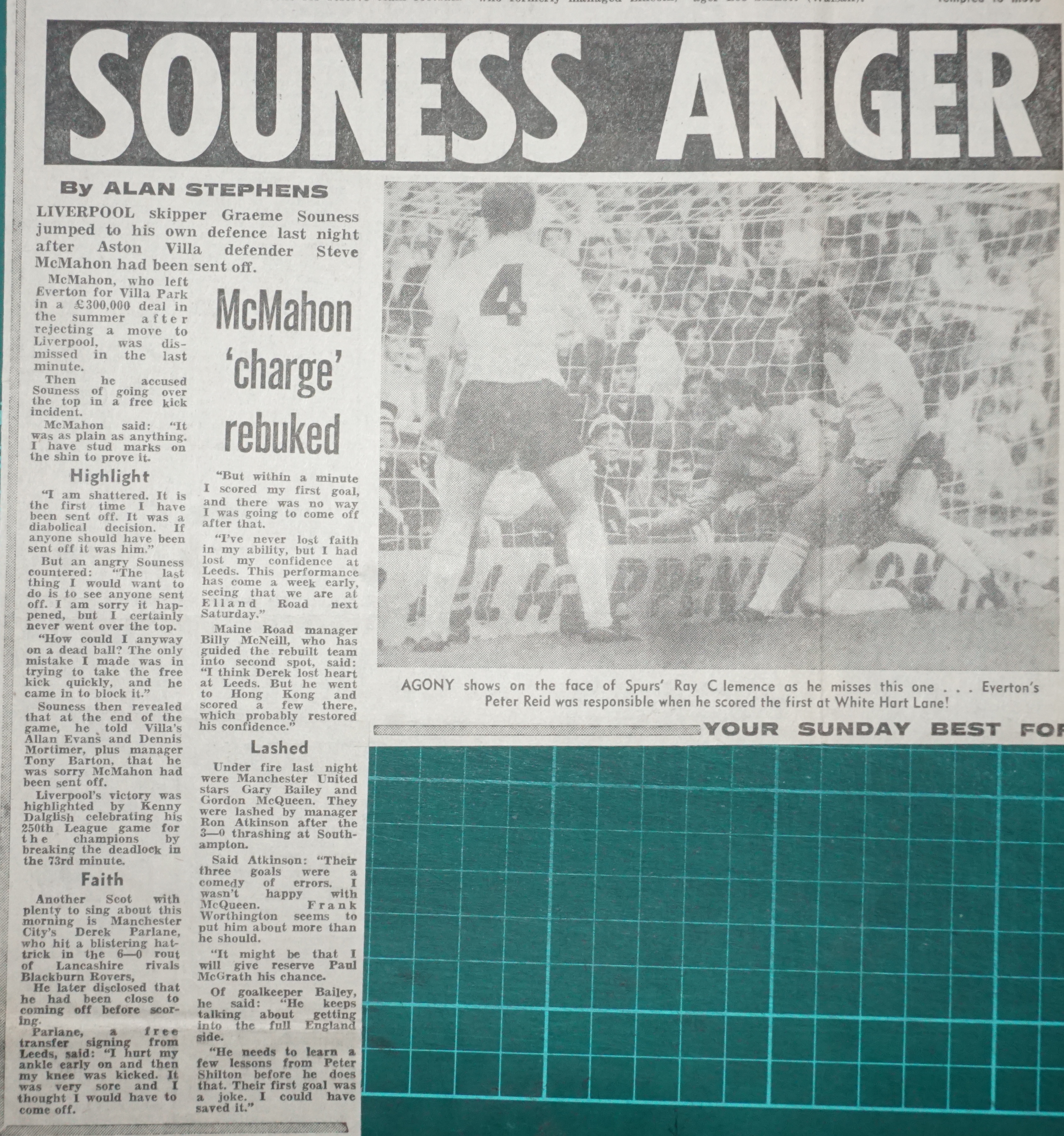 Souness anger - 17 September 1983